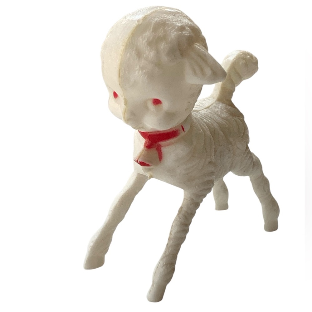 Vintage 1950’s Irwin Plastic Little Lamb Baby Rattle
